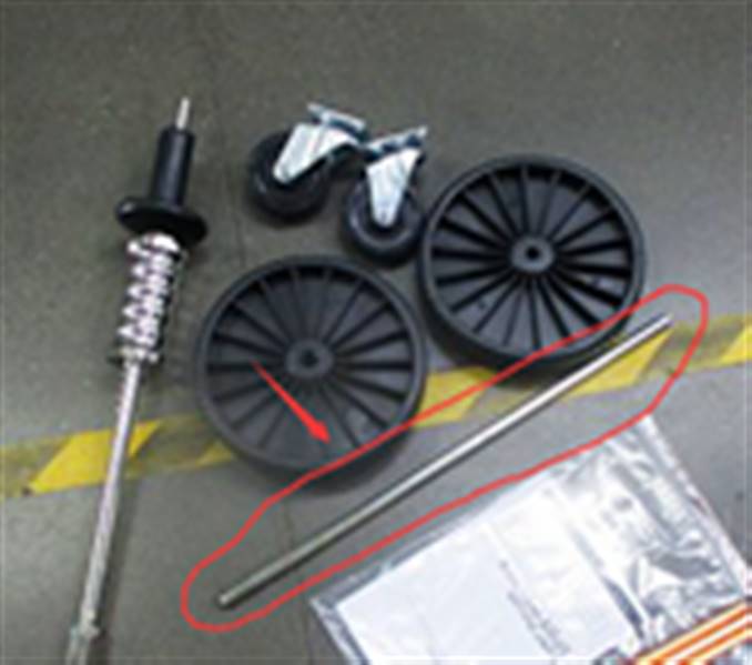 Ось колес для WS6 NORDBERG WS6#LONG-AXIS